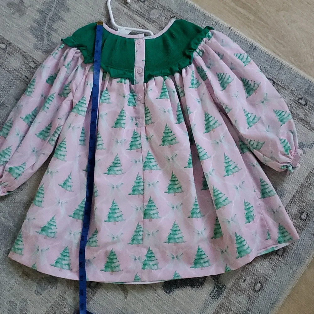 Tiny Town Smocks Girls Embroidered Smocked 